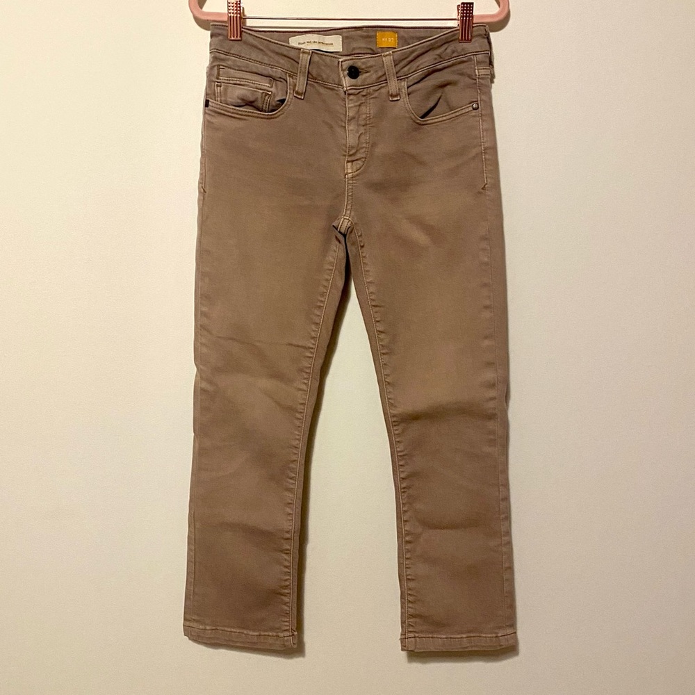 Anthropologie | Pilcro & The Letterpress Tan Jean
